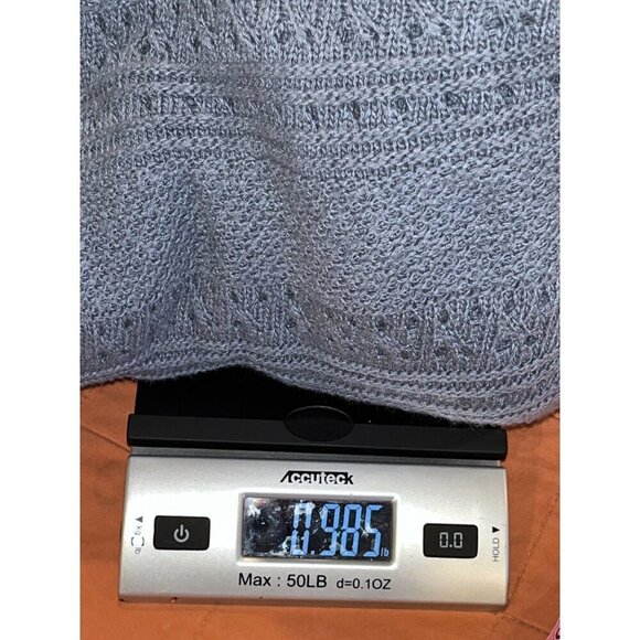 Torrid Blue Poinsettelle Crochet Short Sleeve Pullover Sweater Women's Size 5x - Picture 7 of 7